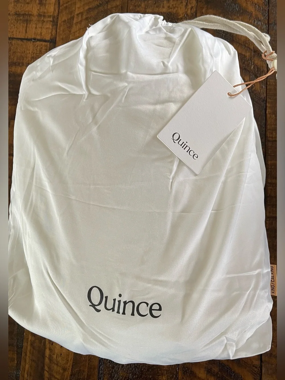 NWT Quince Bamboo 1 Piece Duvet Cover, King/Cal (White)